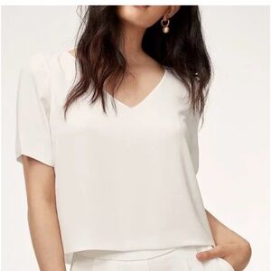 Yellow babatonV-Neck Blouse